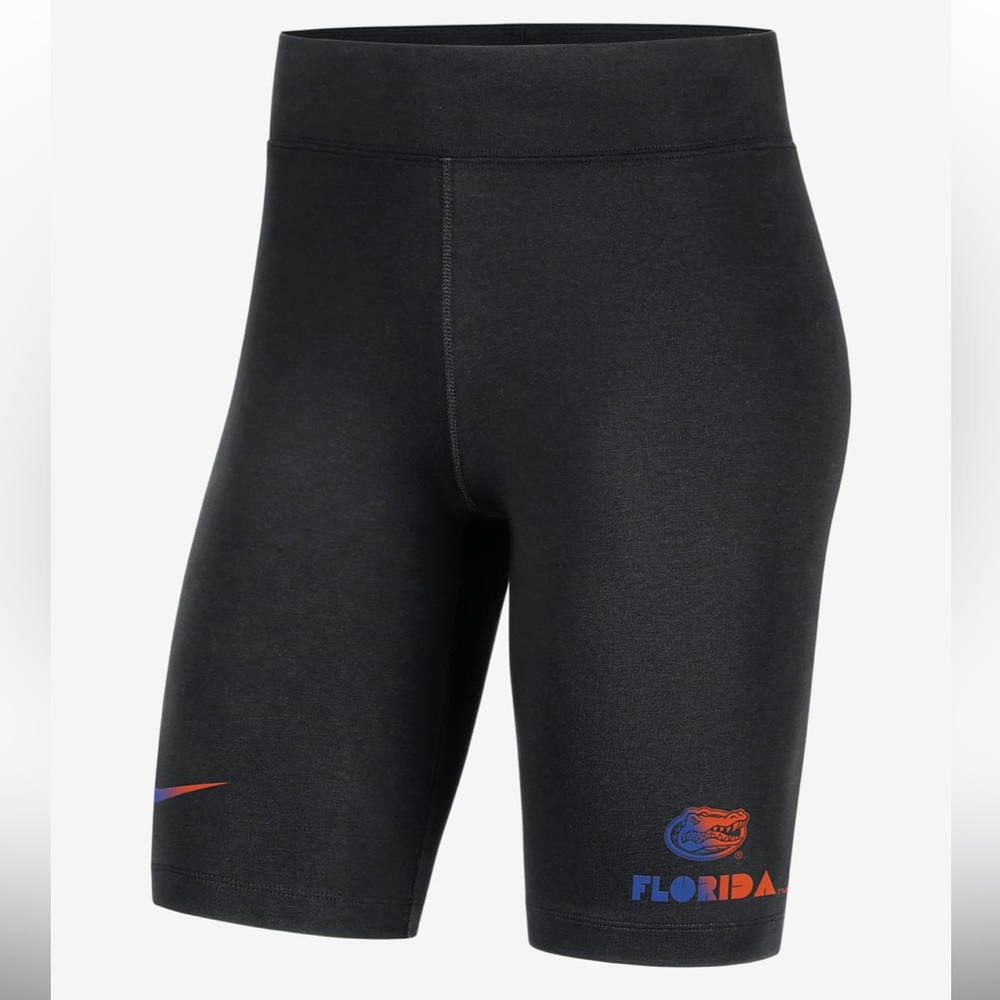 Women’s Nike UF Gators Tight Fit Mid Rise Short Length Biker Shorts